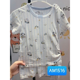 (Size 66-90) BỘ NGẮN LỤA TENCEL NHÍ MỀM, KHÁNG KHUẨN, THOÁNG MÁT CHO BÉ | AnhMy Baby