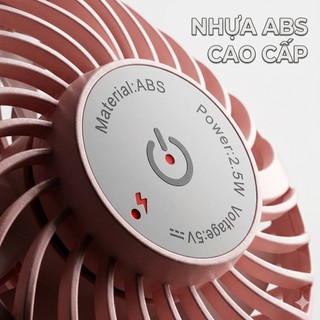Quạt Đeo Cổ Mini ESWIND - Bản Phổ Thông Siêu Nhẹ Làm Mát Sạc Pin 10000 mAh Double Fan 2,5W x 2