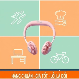 Quạt Đeo Cổ Mini ESWIND - Bản Phổ Thông Siêu Nhẹ Làm Mát Sạc Pin 10000 mAh Double Fan 2,5W x 2