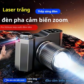 COD 1500m High-Beam Headlight Flashlight Headlamp Zoom Rechargeable Waterproof Cycling Camping Sensor