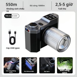 COD 1500m High-Beam Headlight Flashlight Headlamp Zoom Rechargeable Waterproof Cycling Camping Sensor