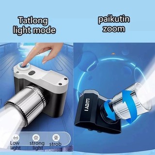 COD 1500m High-Beam Headlight Flashlight Headlamp Zoom Rechargeable Waterproof Cycling Camping Sensor