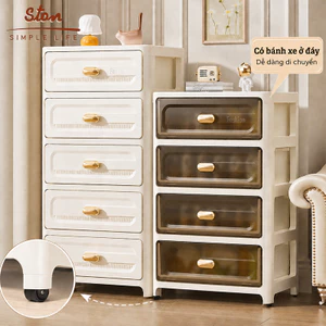STON Tủ Để Đồ Quần Áo Đa Năng Có Bánh Xe Tủ Để Đồ Phòng Ngủ Tiện Lợi Tủ Đựng Đồ Lót Tủ Đựng Đồ Đa Năng Giá Đựng Đồ