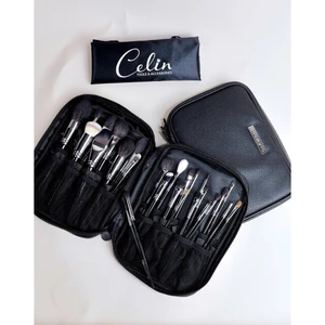 Bộ Cọ Trang Điểm Chuyên Nghiệp Celin Glamour 35 Cây (28+7) - Cọ Makeup Cao Cấp Kèm Túi Da Sang Trọng