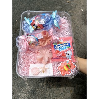 Hộp Quà Kẹo Mini Mix Kẹo & Kẹp Tóc Xinh Xắn - Quà Tặng Các Dịp Lễ 8/3, 1/6...