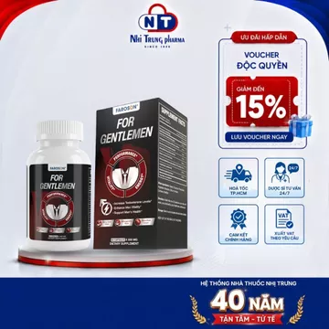 [HỎA TỐC HCM] Viên Uống Faroson For Gentlemen Hỗ Trợ Sức Khỏe Nam Giới, Bổ Sung Nhân Sâm, Kẽm 60Viên