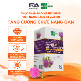 Thực Phẩm Bảo Vệ Sức Khỏe Nano Silymarin OIC NEW Tăng Cường Chức Năng Gan Bảo Vệ Gan Lọ 60 Viên