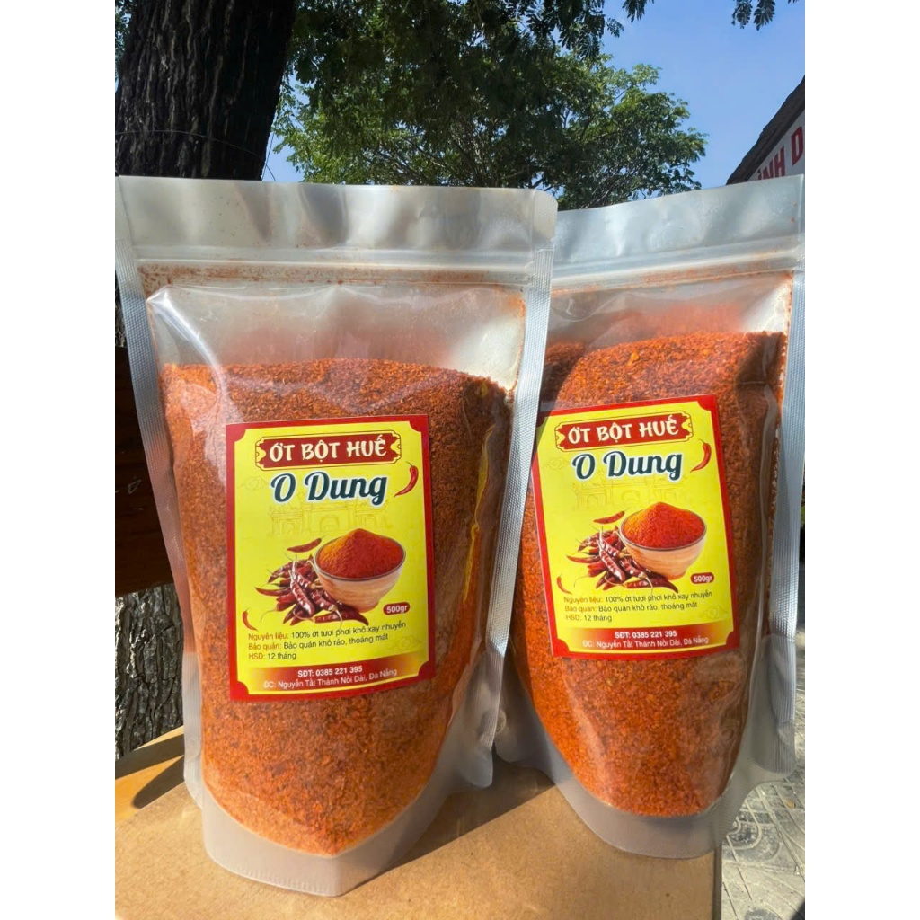 [250Gr] Ớt Bột Khô Nguyên Chất O Dung Đặc Sản Huế Mịn Đẹp Gia Vị Cay Nồng Chuẩn Vị Huế Hàng Loại 1