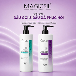 Dầu gội và Dầu xả Phục hồi Magicsil 720ml, nuôi dưỡng tóc chắc khỏe, hương nước hoa lưu hương 48h