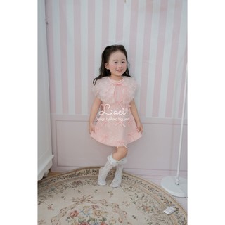Váy Tiểu Thư Hồng Laci Kids