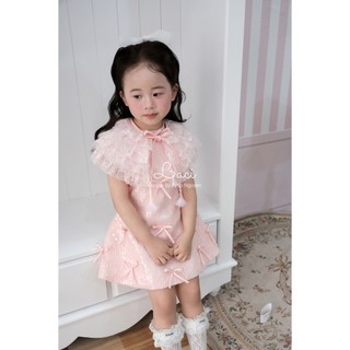 Váy Tiểu Thư Hồng Laci Kids