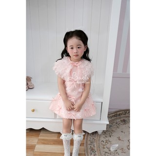 Váy Tiểu Thư Hồng Laci Kids