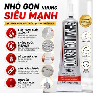 Keo dán E6000-Keo Dán Giảm Mài Mòn Hiệu Quả Dán Trang Sức Đính Đá
