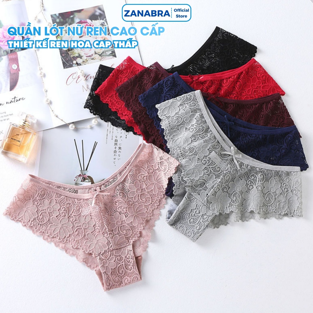 [MẪU MỚI 2026] Quần lót nữ ren lưới cao cấp kháng khuẩn, Quần chíp nữ xuyên thấu ZANABRA L6824