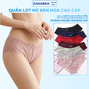 Quần lót nữ ren cạp vừa ôm nữa mông quyến rũ, Quần chip nữ ren mềm mại ôm dáng không lộ viền L6824