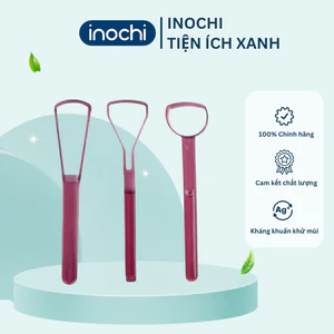 Dụng cụ vệ sinh cạo lưỡi loại tròn/vuông/tam giác làm sạch răng miệng, giảm hôi miệng - CHÍNH HÃNG INOCHI