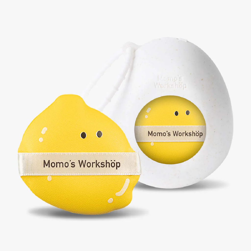 Bông Mút Tán Nền Thiết Kế Quả Siêu Mềm Mại Momo's Workshop Bento Buddies Geego All-Weather Puff - Lemon (2pcs)