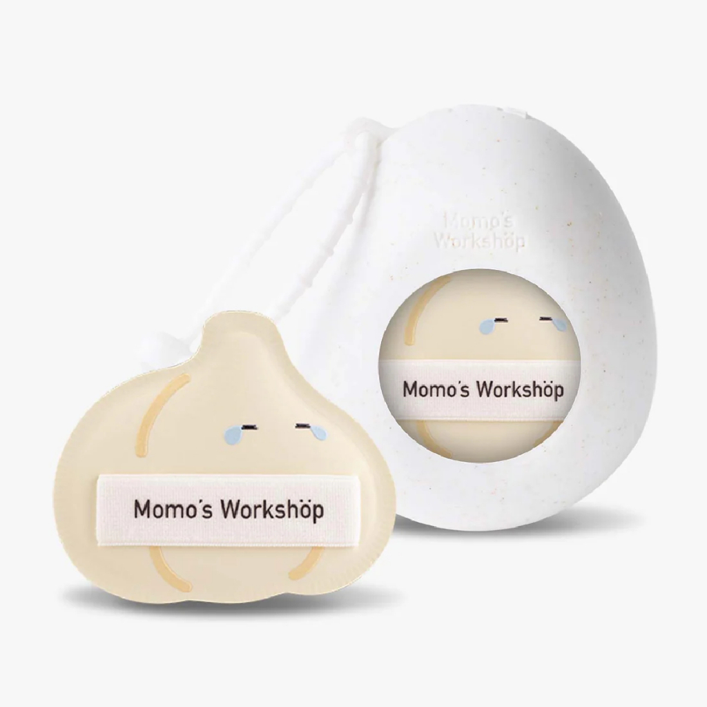 Bông Mút Tán Nền Hình Củ Tỏi Cao Cấp Momo's Workshop Bento Buddies Paopaomi Dewy Puff Cry Baby Garlic (2pcs)