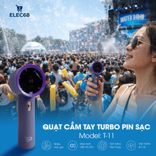 Quạt Cầm Tay Turbo Pin Sạc T-11 - TTP - Chính Hãng - Thietbidienelec68