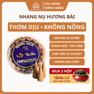 Nụ Hương Bài Thảo Mộc Tự Nhiên Sạch Xông Nhà Thư Giãn (3 Hộp Tặng Lư Gốm Sứ) - Mộc Trầm Hương MTH
