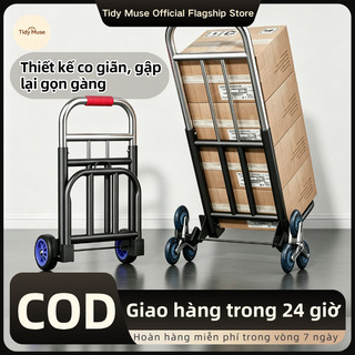 Xe đẩy hàng đa năng gấp gọn | Vận chuyển hàng hóa – Mua sắm siêu thị | Leo cầu thang dễ dàng