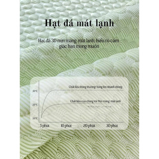 Chiếu điều hòa băng lạnh thoáng khí, ga giường vải Ice Bean mát lạnh, chiếu trải giường nhiều màu, chống bám bẩn
