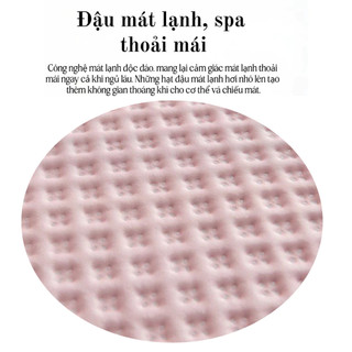 Chiếu điều hòa băng lạnh thoáng khí, ga giường vải Ice Bean mát lạnh, chiếu trải giường nhiều màu, chống bám bẩn