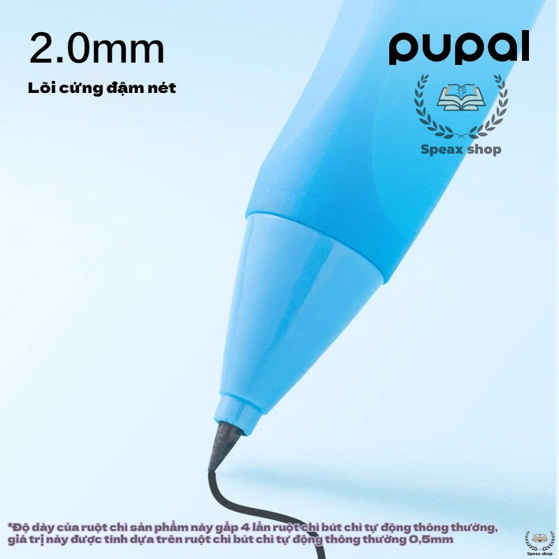 Bút chì bấm Deli chỉnh tư thế cầm bút cho học sinh – lõi 2.0mm, tay cầm silicone 3 điểm, hỗ trợ luyện viết chuẩn nét chữ