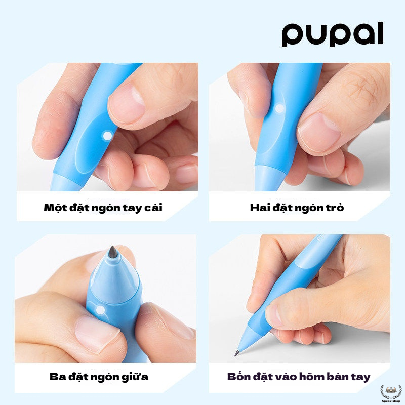 Bút chì bấm Deli chỉnh tư thế cầm bút cho học sinh – lõi 2.0mm, tay cầm silicone 3 điểm, hỗ trợ luyện viết chuẩn nét chữ