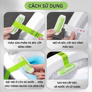 Viên Treo Bồn Cầu Khử Mùi Toilet Nhật Bản Hộp 4 Mùi | Gel Treo Toilet Thơm Lâu Kháng Khuẩn