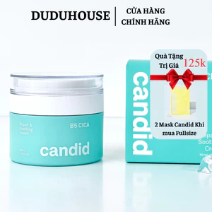 Kem Dưỡng Ẩm Candid B5 CICA Repair & Soothing Cream Hỗ Trợ Phục Hồi Da 50ml Duduhouse