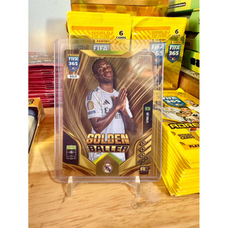 Thẻ Cầu Thủ Bóng Đá Panini Adrenalyn 365 2026 Vini Jr Real Mardrid Golden Baller Limited ( Rare Card )