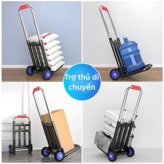 Xe đẩy gấp gọn đa năng | Tặng kèm dây buộc | Xe hành lý – Xe đi chợ | Khung thép chịu lực – Sơn chống gỉ
