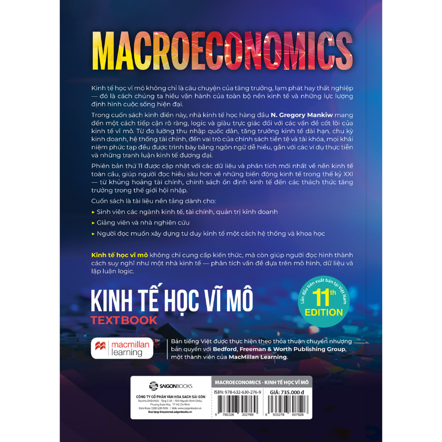 Sách – Textbook Kinh Tế Học Vĩ Mô – N. Gregory Mankiw