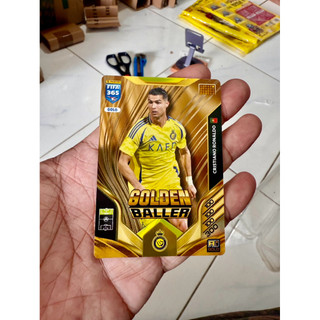 Thẻ Cầu Thủ Bóng Đá Panini Adrenalyn 365 2026 Cristiano Ronaldo CR7  Golden Baller Limited ( Rare Card )