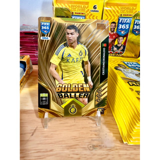 Thẻ Cầu Thủ Bóng Đá Panini Adrenalyn 365 2026 Cristiano Ronaldo CR7  Golden Baller Limited ( Rare Card )