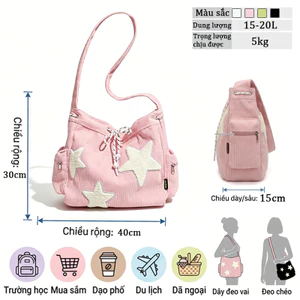 Túi Tote nữ sức chứa lớn phong cách retro cao cấp, Đeo chéo, đeo vai đa năng.s4061