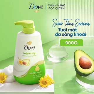 Combo Sữa tắm Dưỡng thể Dove 500g/900g + Tẩy Da Chết Dưỡng Ẩm Dove Hương Lựu Đỏ 280g