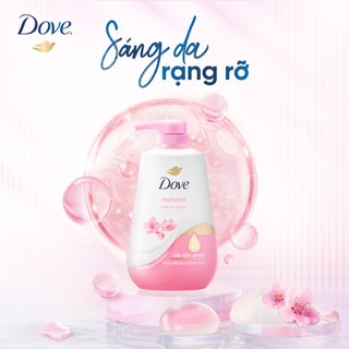Combo Sữa tắm Dưỡng thể Dove 500g/900g + Tẩy Da Chết Dưỡng Ẩm Dove Hương Lựu Đỏ 280g