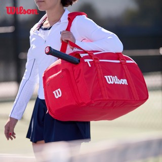 Wilson Super Tour Red Small Duffel 2025 Red Túi Đựng Vợt Tennis WR8037001001