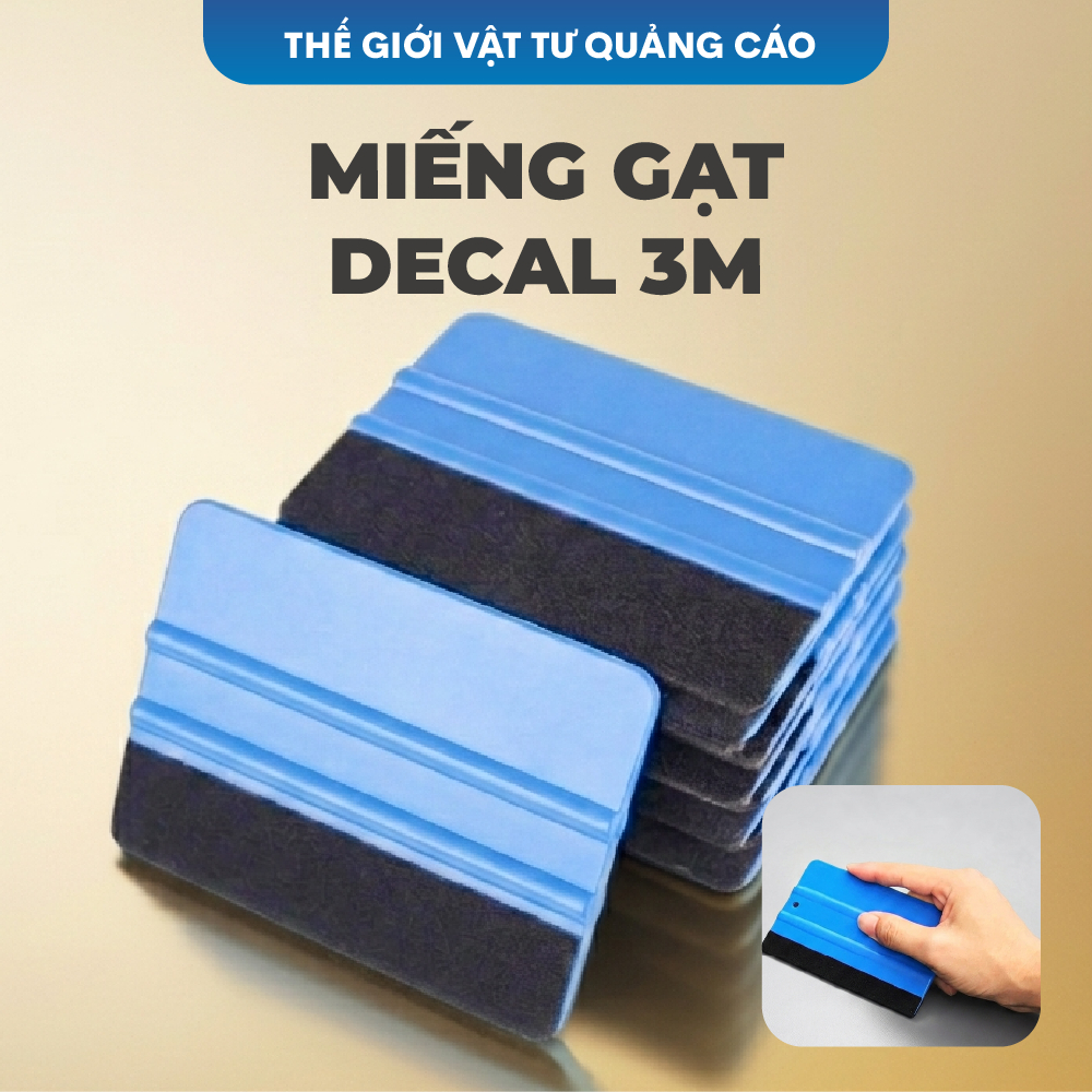 Gạt decal 3M BEDO - Dụng cụ dán decal, cán phẳng bề mặt, gạt mịn, không bọt khí, thi công quảng cáo