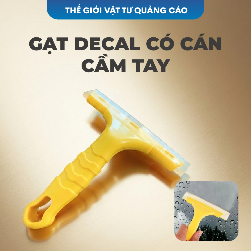 Gạt decal 3M BEDO - Dụng cụ dán decal, cán phẳng bề mặt, gạt mịn, không bọt khí, thi công quảng cáo