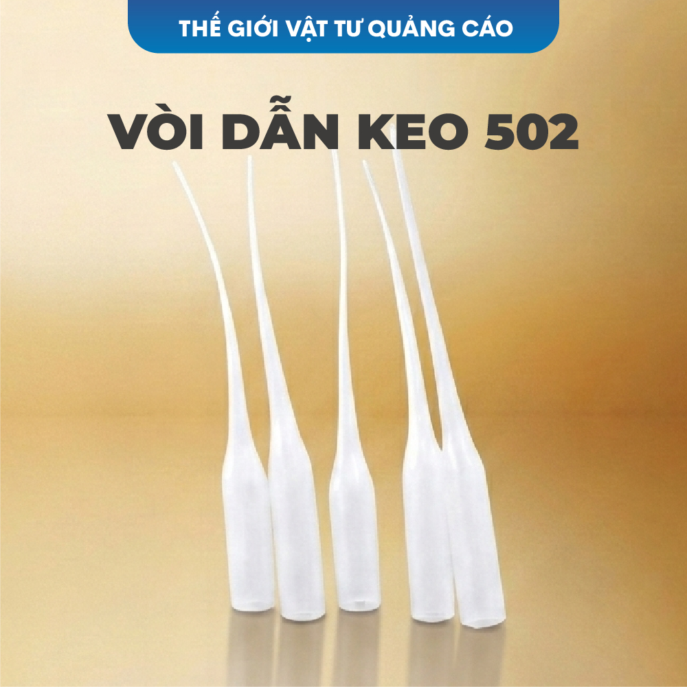 [ COMBO 100 ] vòi râu nhựa dẫn keo 502 BEDO - Đầu vòi dẫn keo dán sắt siêu nhỏ, dán chữ nổi quảng cáo chuyên dụng