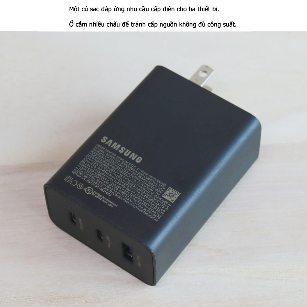 Bộ Sạc Nhanh Samsung Chính Hãng 25W 45W 65W (Cáp Sạc Nhanh + Bộ Sạc) Type C to Type C Siêu Nhanh