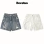 Quần Short Jeans Ngắn Devotus Form Unisex Ống Rộng Trên Gối - FLOW SHORT JEANS