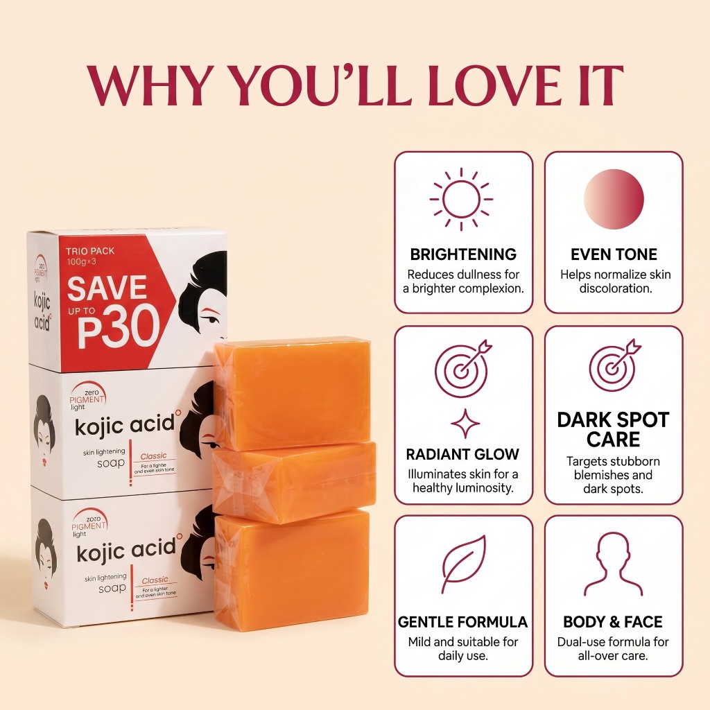 【Giao 24h】Xà Bông Tắm Trắng KojieSan Skin Lightening Soap Classic Nhập Khẩu Chính Ngạch