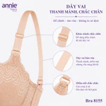 Áo ngực ren 3 móc size lớn, bản to che mỡ lưng cao cấp annie Bra8155 ôm ngực mút mỏng vừa thoải mái — ảnh 7