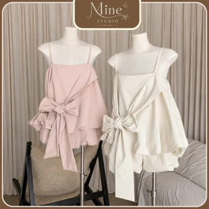 Set 2 Dây Buộc Nơ To Ngang Eo Mix Chân Váy Bồng Bềnh Thời Trang Nữ Diện Đi Chơi, Đi Du Lịch, Đi Biển