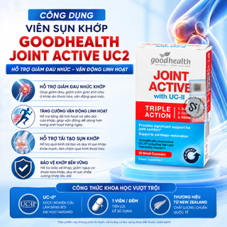 Viên uống sụn khớp Goodhealth Join Active UC2 hỗ trợ giảm đau nhức xương bảo vệ khớp hộp 30 viên