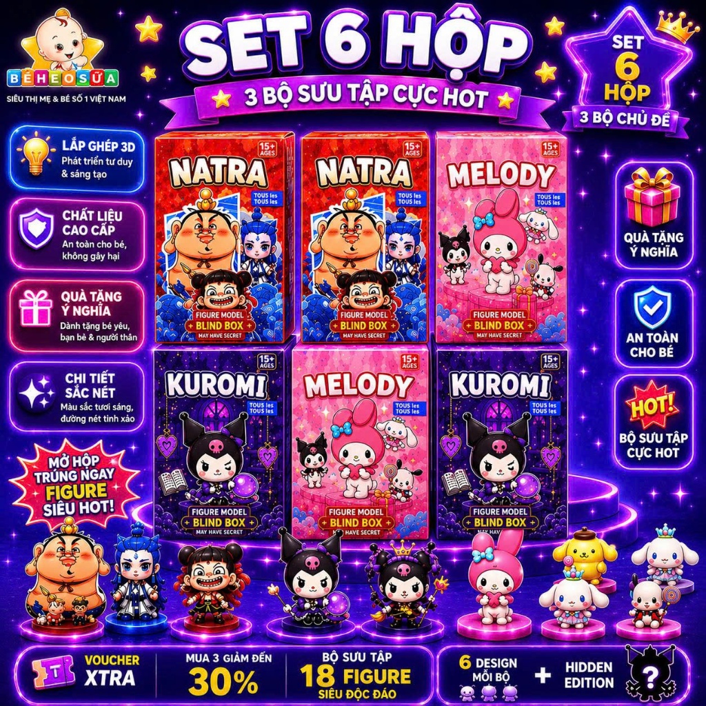 Blind Box NATRA full set 6box, Hộp mù Natra hàng hot trend mẫu mới nhất ...